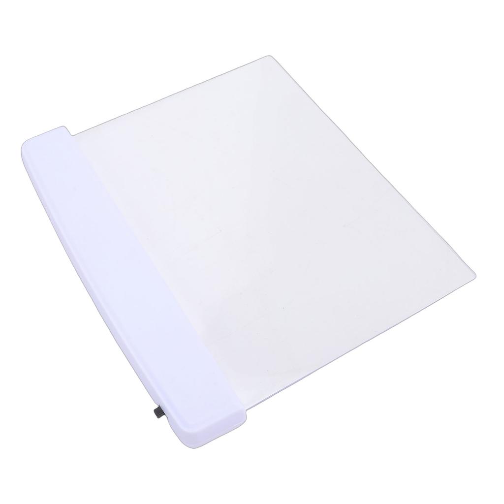 Flat Book Light Night Reading Clear LED Full Page Panel Plate Lamp for Students Book Lovers White