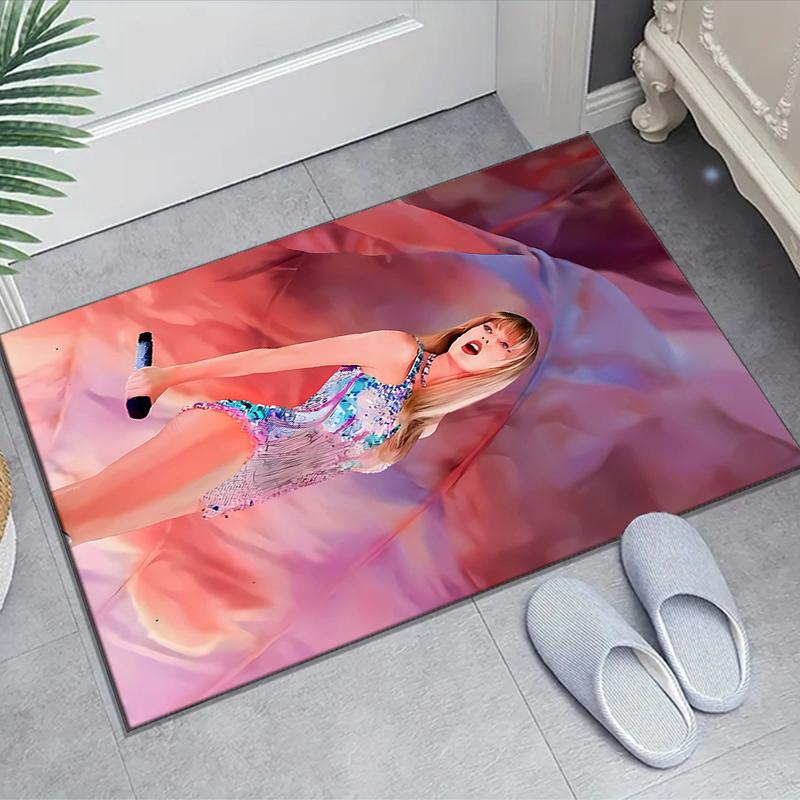 1pc Taylor Swift1 Design Area Rug - Non-Slip, Soft & Cozy Floor Mat for Living Room, Bedroom, Office - Indoor/Outdoor Decorative Carpet