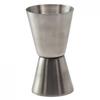 Cocktail Shaker Measure Cup Double Head Design Portable Silver Stainless Steel