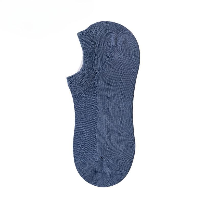Cotton Sock Without Arch Support - Men's Summer Lightweight Boat Shoes - Pure Cotton Low-top Short Socks - Deep Opening - No Heel - Invisible Sock