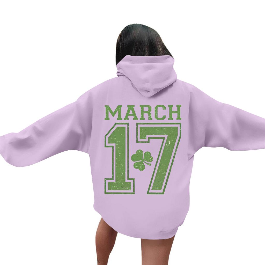 Men's St. Paul's Day Letter Hooded Sweatshirt