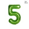 32/40inch Dark Green number balloons Foil Balloon Jungle Safari Birthday Balloon Party Baloon 0 1 2 3 4 5 6 7 8 9 globos Balls