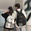 Tooling Style Japanese Ins Schoolbag Male Junior High School Student Fashion Computer Backpack Female Large Capacity Leisure Travel Backpack