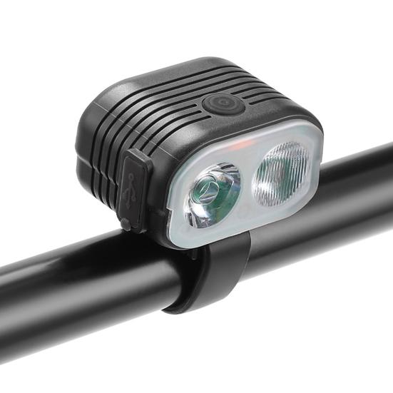 2 In 1 Bicycle Horn Light Rechargeable USB Charging LED Bicycle Light MTB Mountain Road Bike Front Lamp Cycling Equipment