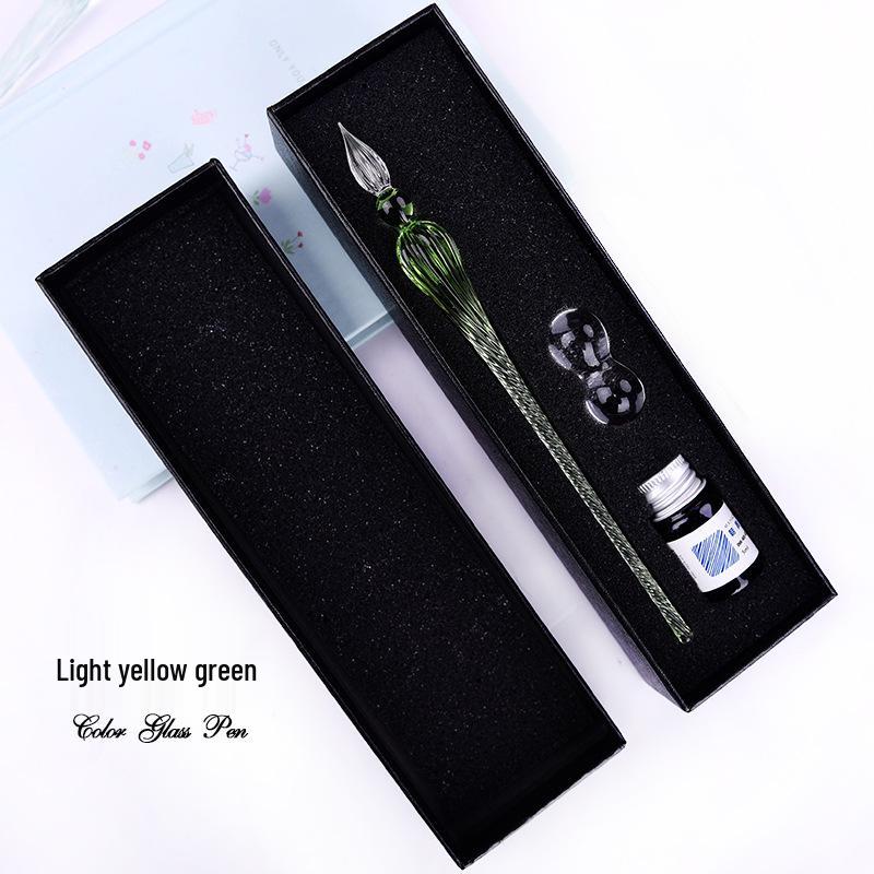 Creative Glass Signature Pen - Gift for Friends' Birthdays, Elegant Gift Box Included