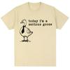 Heute bin ich eine ernste Gans Lustiges albernes Meme Bedruckte T-Shirts Damen Trendig Harajuku Kurzarm Lässiges T-Shirt Kleidung