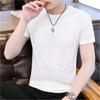 Men's Summer Casual Sports Set: Ice Silk Short-Sleeve T-Shirt & Shorts Two-Piece
