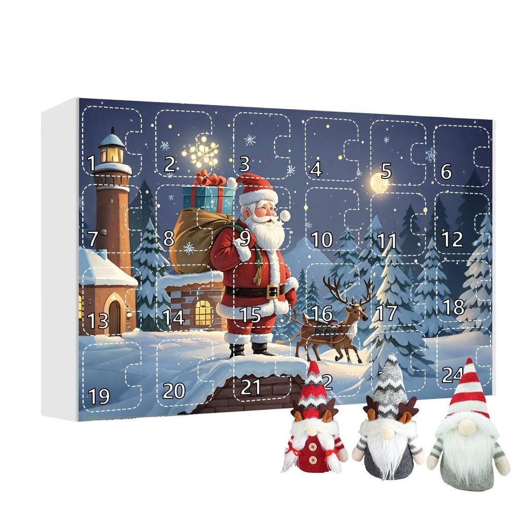 Christmas Advent Calendar 24 Days Gnome Countdown Calendar Faceless Old Man Dolls Surprise Toys Kids Boys Girls Christmas Gifts