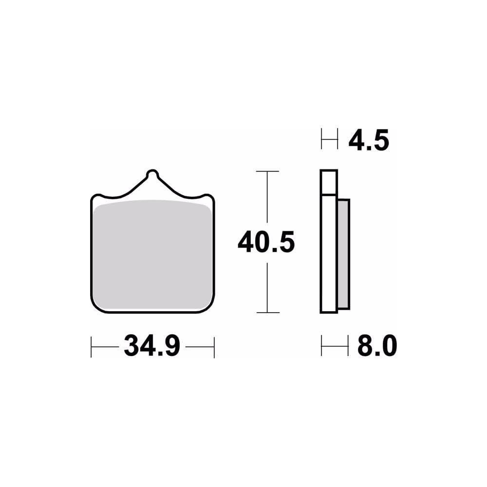 brembo SERIEORO 07BB33SA Brake Pad SA (SERIEORO)