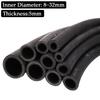 1m/Lot Inner Diameter 8-32mm Black Rubber Hose Heat Resistant Diesel Tube Presure Automobile Fuel Pipe Double Layer Rubber Hose