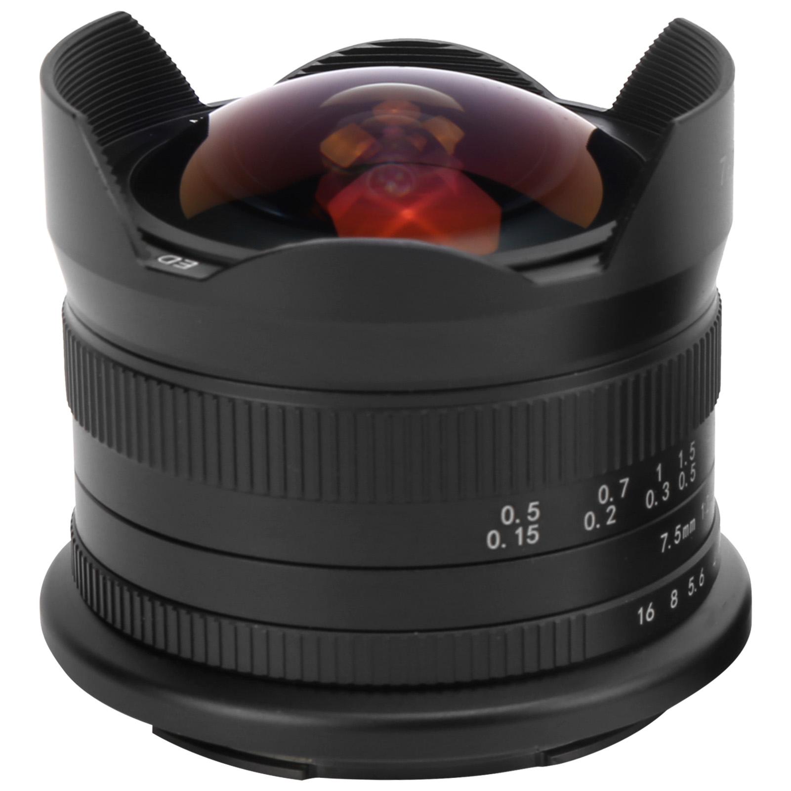 

Объектив 7Artisans 7.5mm F2.8 II Fisheye 190 градусов APSC, подходит для камеры Olympus M43
