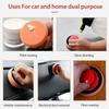 Polishing Sponge With Handle, Microfiber Hand Polishing Sponge1set-orange