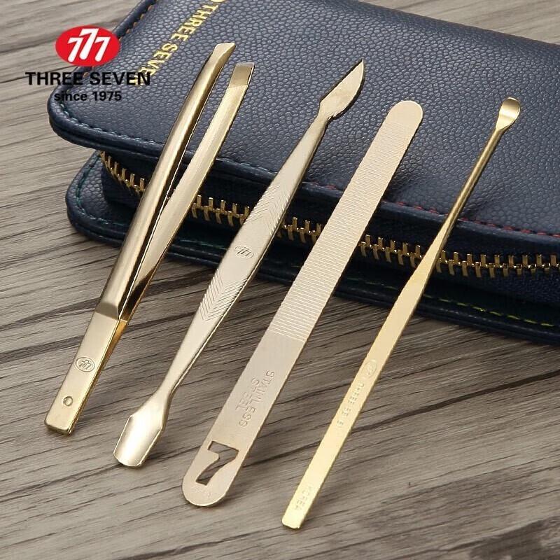 THREE SEVEN NTS-2012G 7-Piece Nail Grooming Set