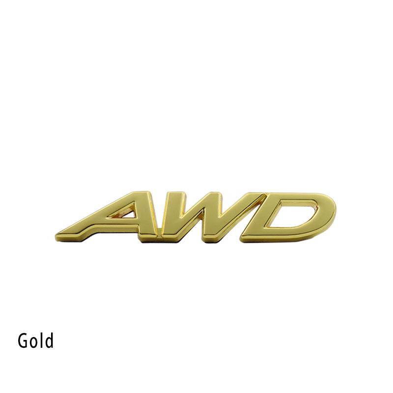 3D AWD för Skärm baklucka Namnskylt Dekal Emblem Märke Klistermärke