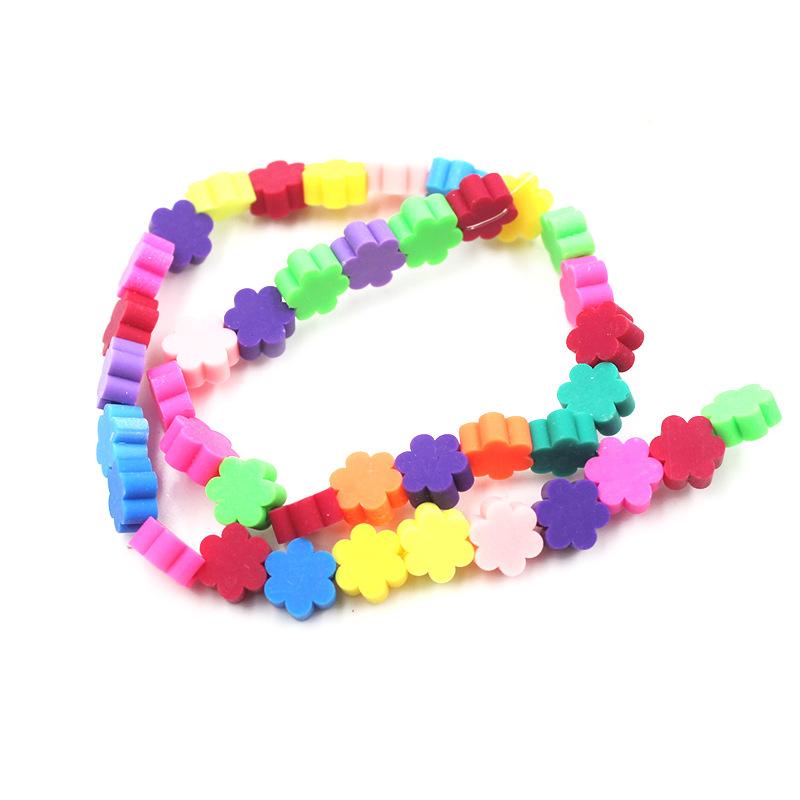 Soft Pottery Beads Beaded Handmade Materials Diy Jewelry Accessories Mobile Phone Chain Bead Separation Mixed Color Soft Pottery Loose Beads