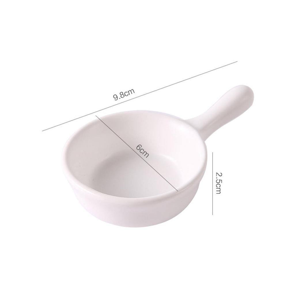 Sauce Dish Ceramic Ketchup Saucer Household Dipping Bowls Condiment Container for BBQ Condiments Sushi Seasoning Ketchup