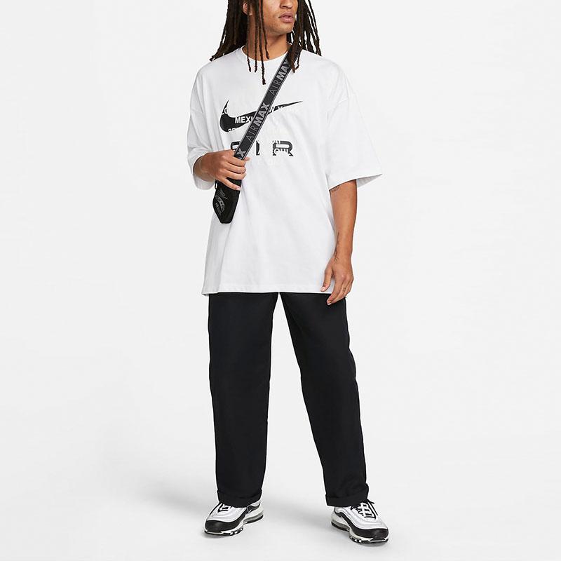 New Nike Drop Shoulder Sleeve T-Shirt Men's White FD1250-100