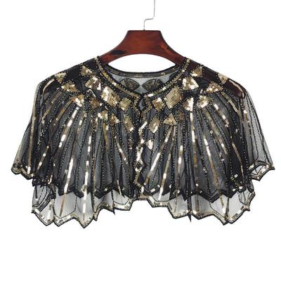 Γυναικείο Καλοκαιρινό Διχτυωτό Σάλι με Πούλιες - Διάτρητο Κεντημένο Μοντέρνο Ευρωπαϊκό Αμερικανικό Κάλυμμα Ώμου Αντηλιακό Ζακέτα Γιλέκο