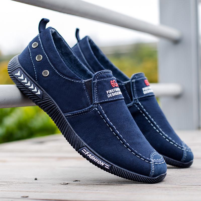 Breathable Summer Canvas Shoes for Men - Soft Sole, Old Beijing Style, Ideal for Middle-Aged and Elderly