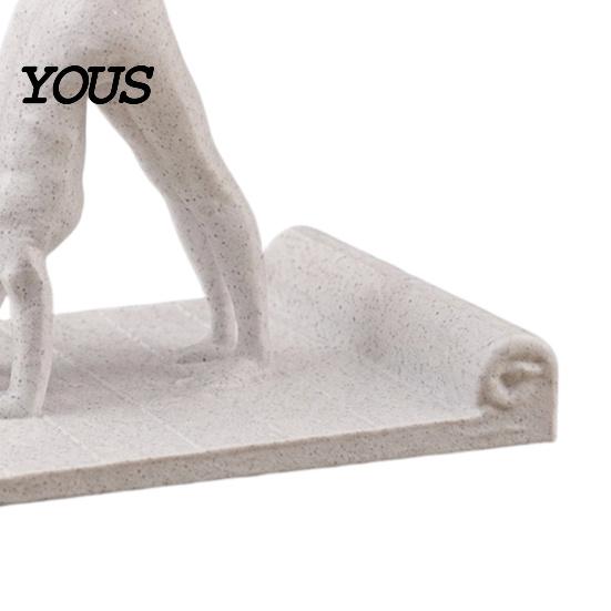 Home Phone Stand 3D Printed Yoga Pose Figurine, Universal Mobile Holder Decorative Stand, Desktop Decoration Ornament for Office