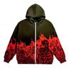 2026 Gotisk Kranie Hættetrøje Mænd 3D Printet Streetwear Pullover Løstsiddende Langærmet Lynlås Sweatshirt