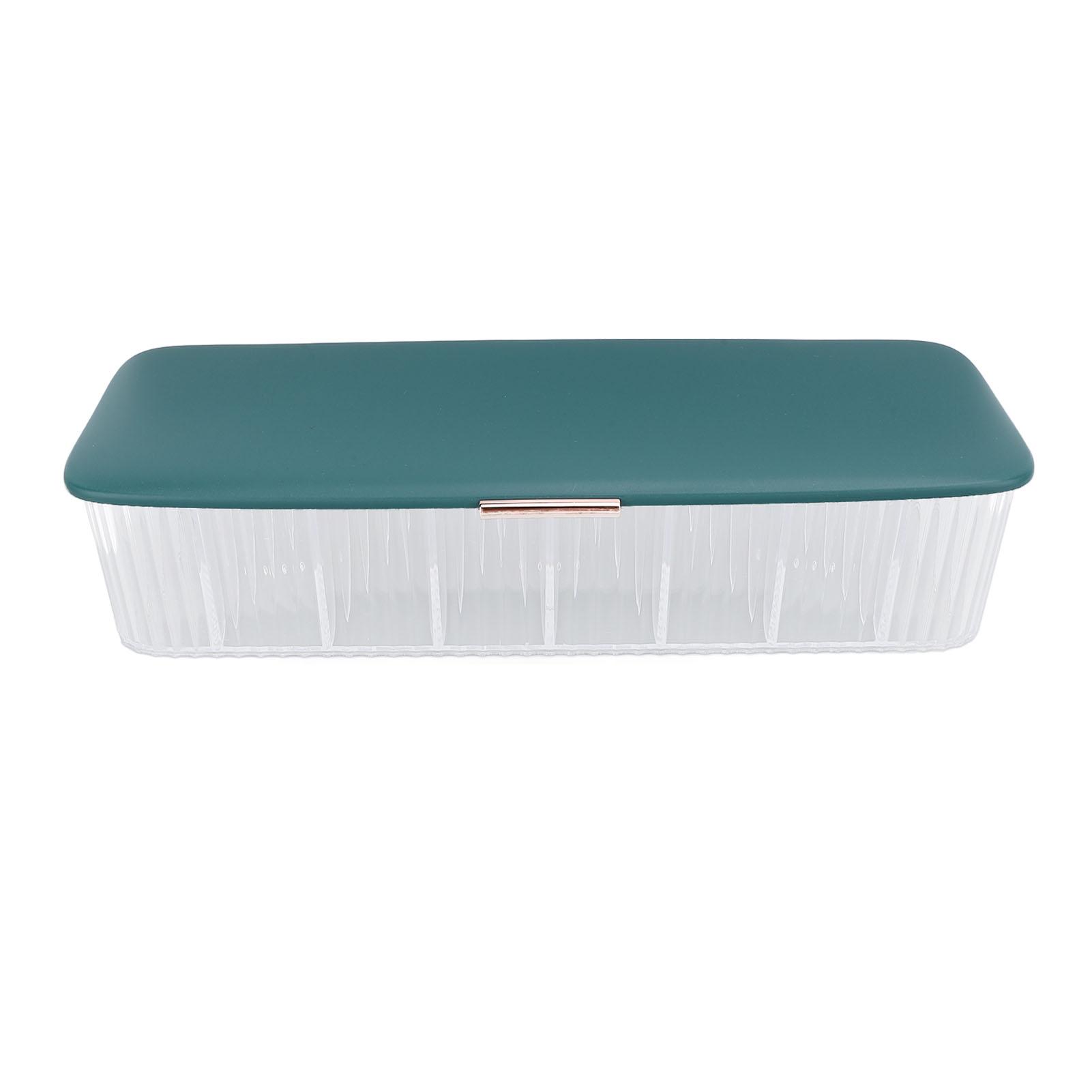 

Cable Management Box with Lid Dust Proof Cotton Swab Storage Box Tool Holder Electronics Organizer