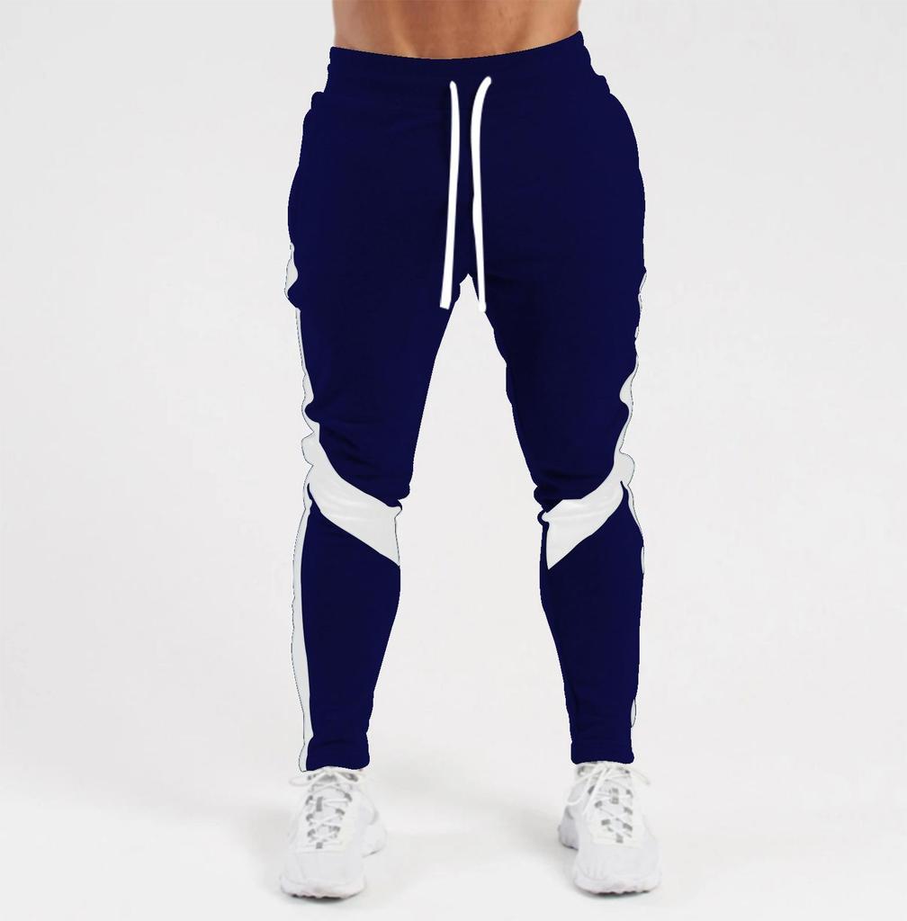Herren Frühling und Herbst Mode Trendmarke Sport- und Freizeithose Einfarbig Mikroelastisch Gespleißt Kleine Füße Hose