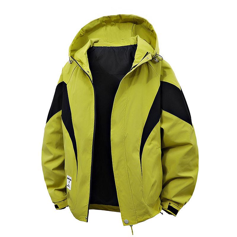 Jacket Men Hooded Loose Work Clothes Mountain Outdoor Fat Men Jacket Men Multi-pocket Mountain Climbing