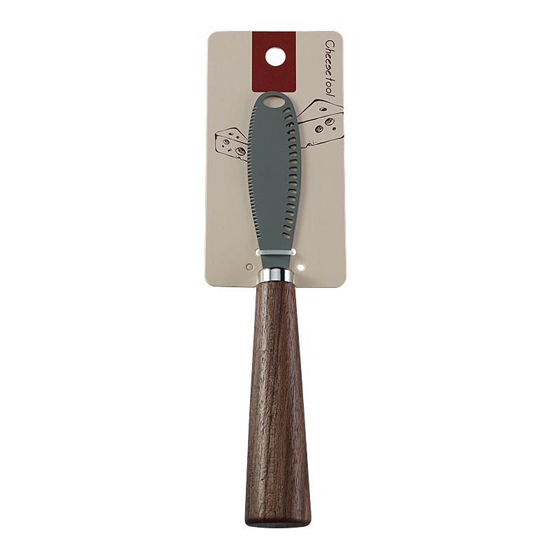 Walnut Handle Stainless Steel Cheese Knife - Western Cutlery and Butter Scraper