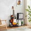 VINAEMO Guitar Stand 2 Includes Guitar Amp Acoustic Guitar Bass Electric Guitar Universal Display Adjustable Guitar Durable Large Capacity Storage for