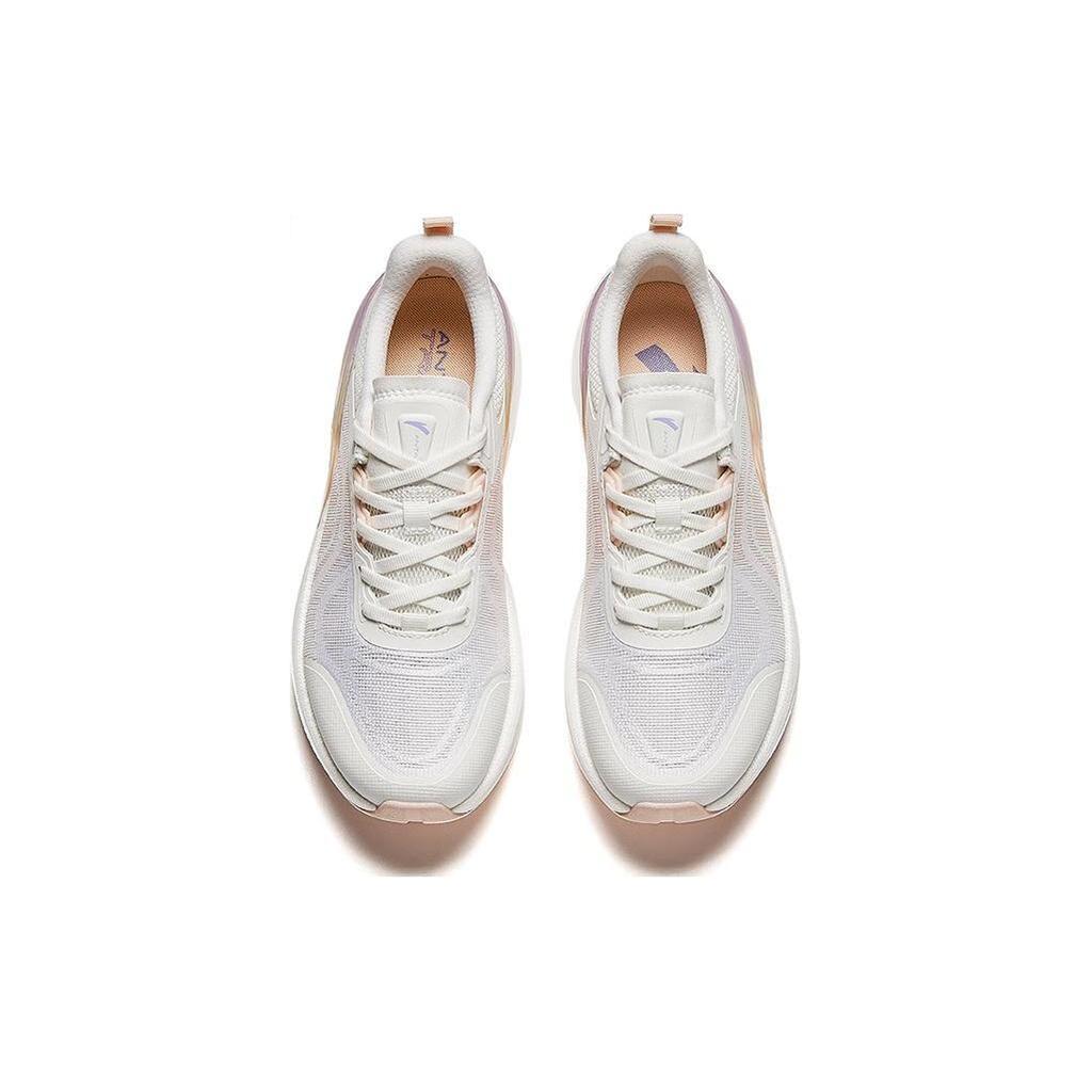 Anta Burning Refinement Cushioning, Wear Resistant Low top Running Shoes Women's White Pink 122427788-3