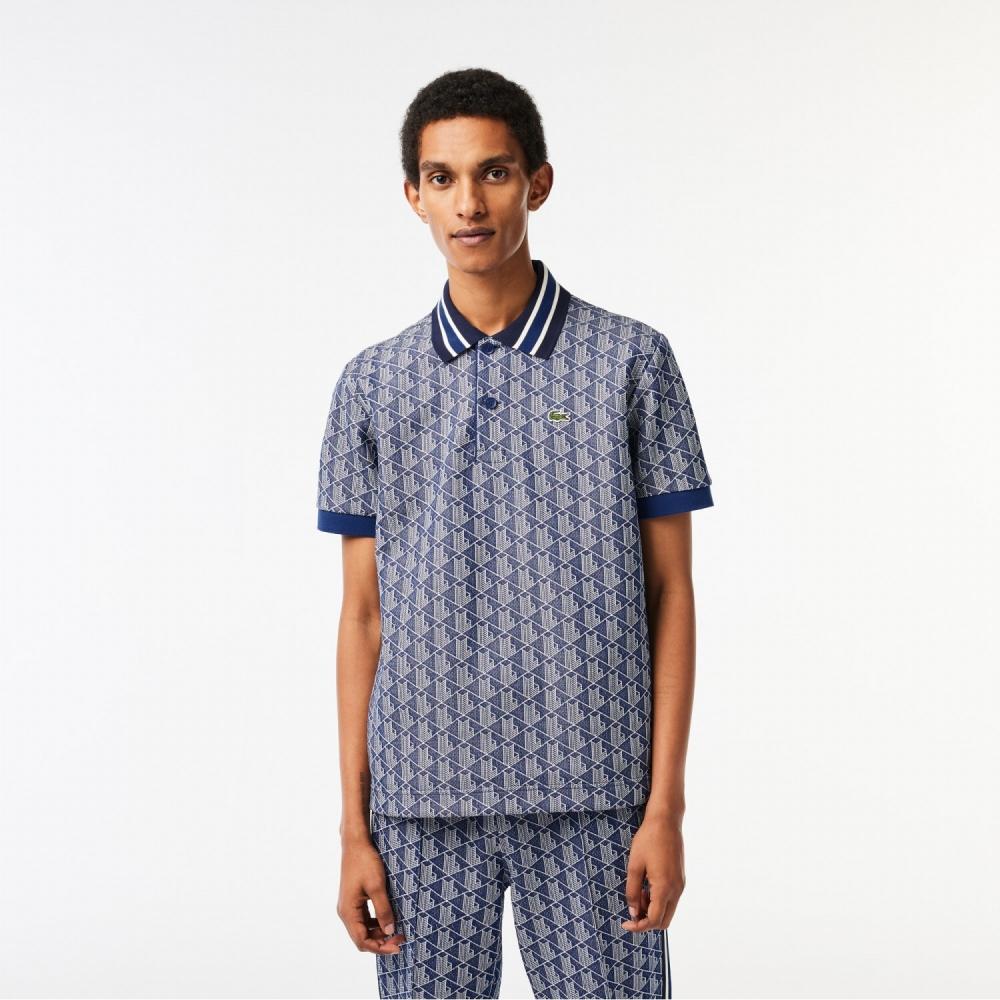 

LACOSTE Mens Stripe Monogram Karati [Темно-синий]