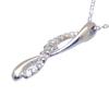 Kyocera Platinum Diamond Necklace with 10 Natural Total Weight Carats Stones, 0.12