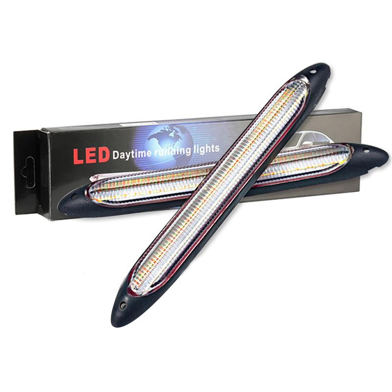 

SEAMETAL светодиодные автомобильные дневные ходовые огни DRL лампы дневного света указатели поворота 15.5cm жёлтый/белый