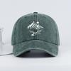 Mountain Landscape Washed Baseball Cap Adjustable Unisex Camping Travel Nature Lover Hat