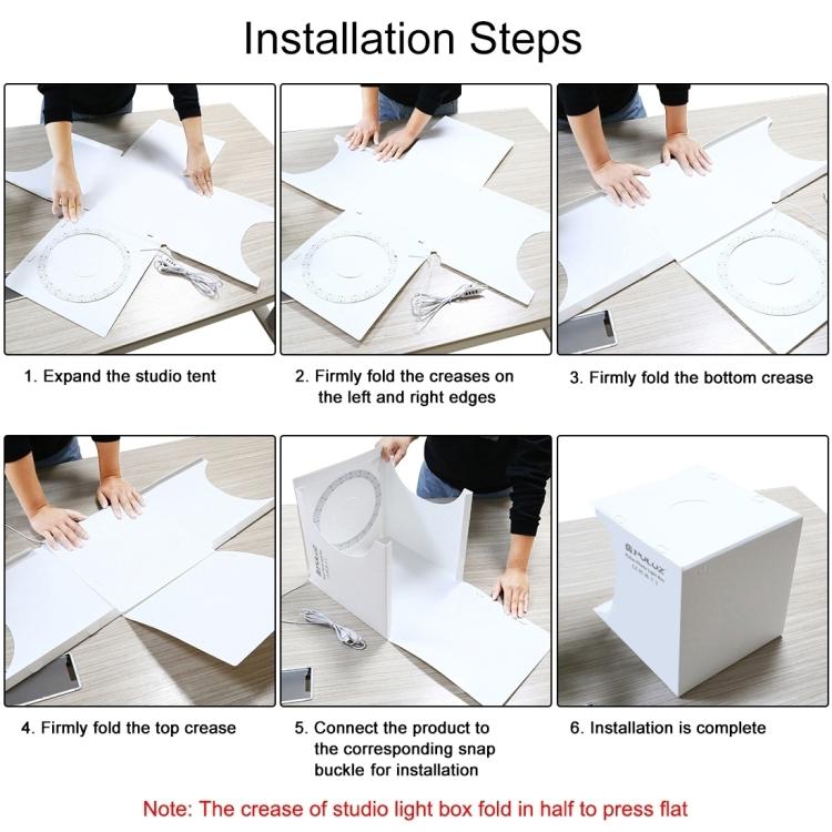 23 cm Ring-LED-Panel, zusammenklappbare Studiobox
