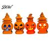 Portable Halloween Hand Lantern Castle Pumpkin Lantern, Handheld Glowing Jack O Warm White LED for Kids, Spooky Party Decoration Prop, Night Light Toy