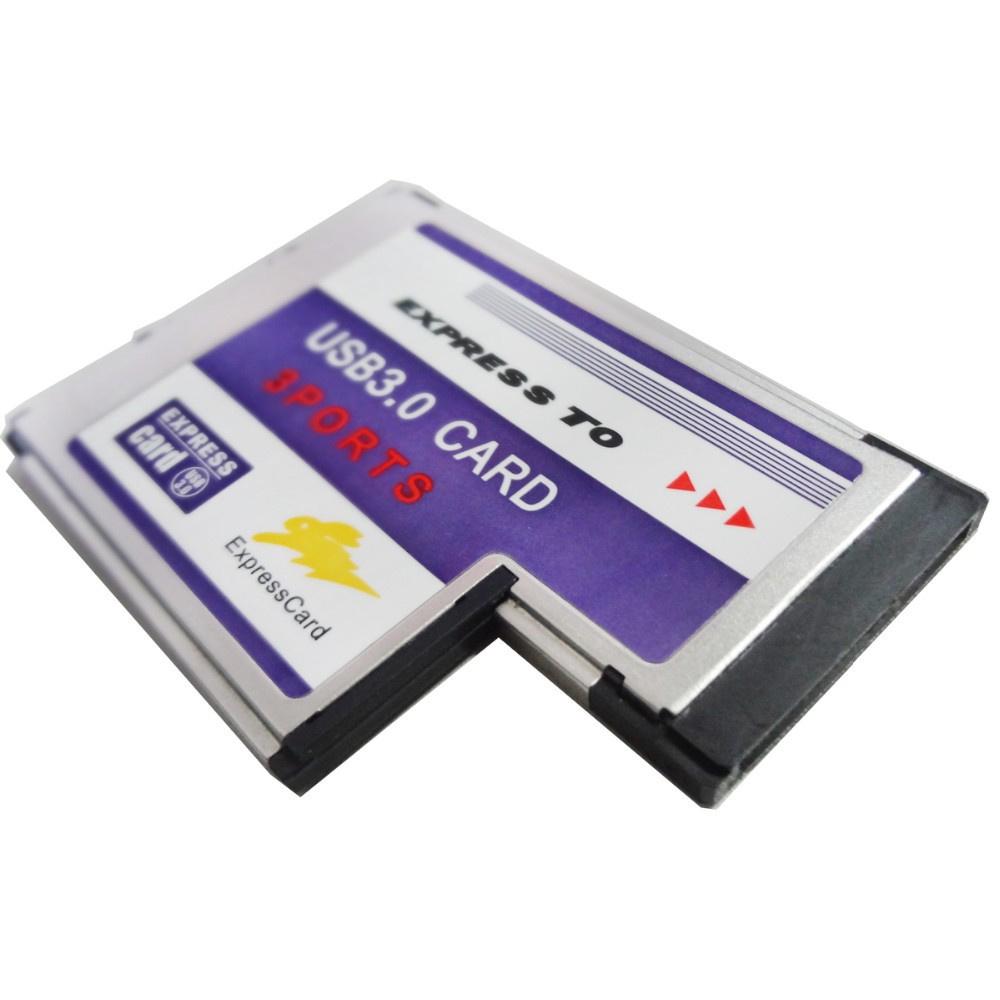 Express Card Expresscard 54mm To 3 Port USB3.0 Adapter For Laptop FL1100 Chipset