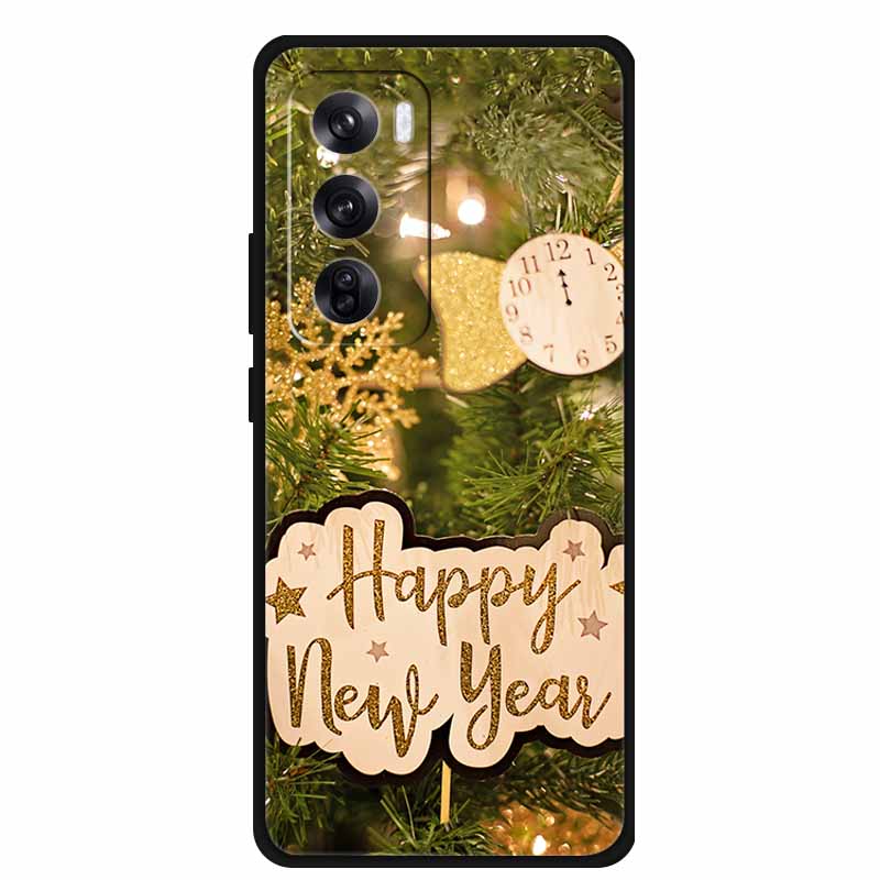 2024 Christmas Phone Cases For Oppo Reno12 Pro 6.7"Cases Soft TPU Silicone For Oppo Reno12 5G Cover Bumper Funda Reno12 12Pro 5G