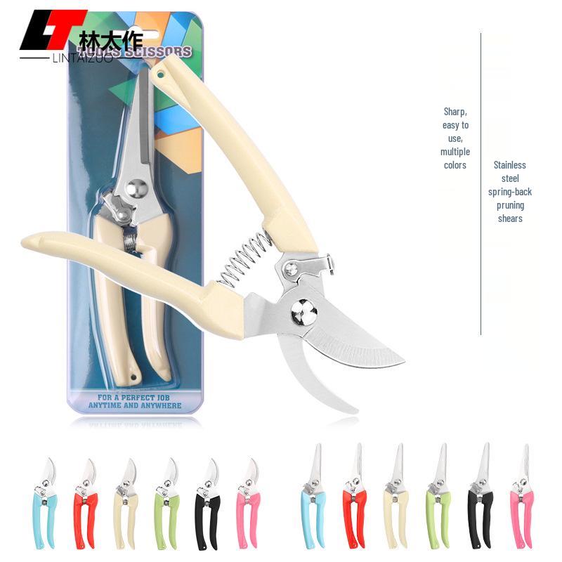 Lintai Multifunctional Stainless Steel Pruning Shears for Gardening and Fruit Picking