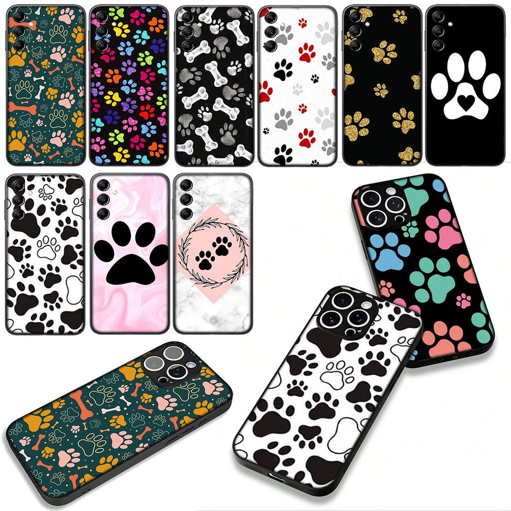 For Xiaomi Redmi 15 A5 9A 9T 10A 10C 9C NFC 15C Note 11 9 10 Pro Plus 8T Phone Cover Case Cute Dog Paw Footprint Casing