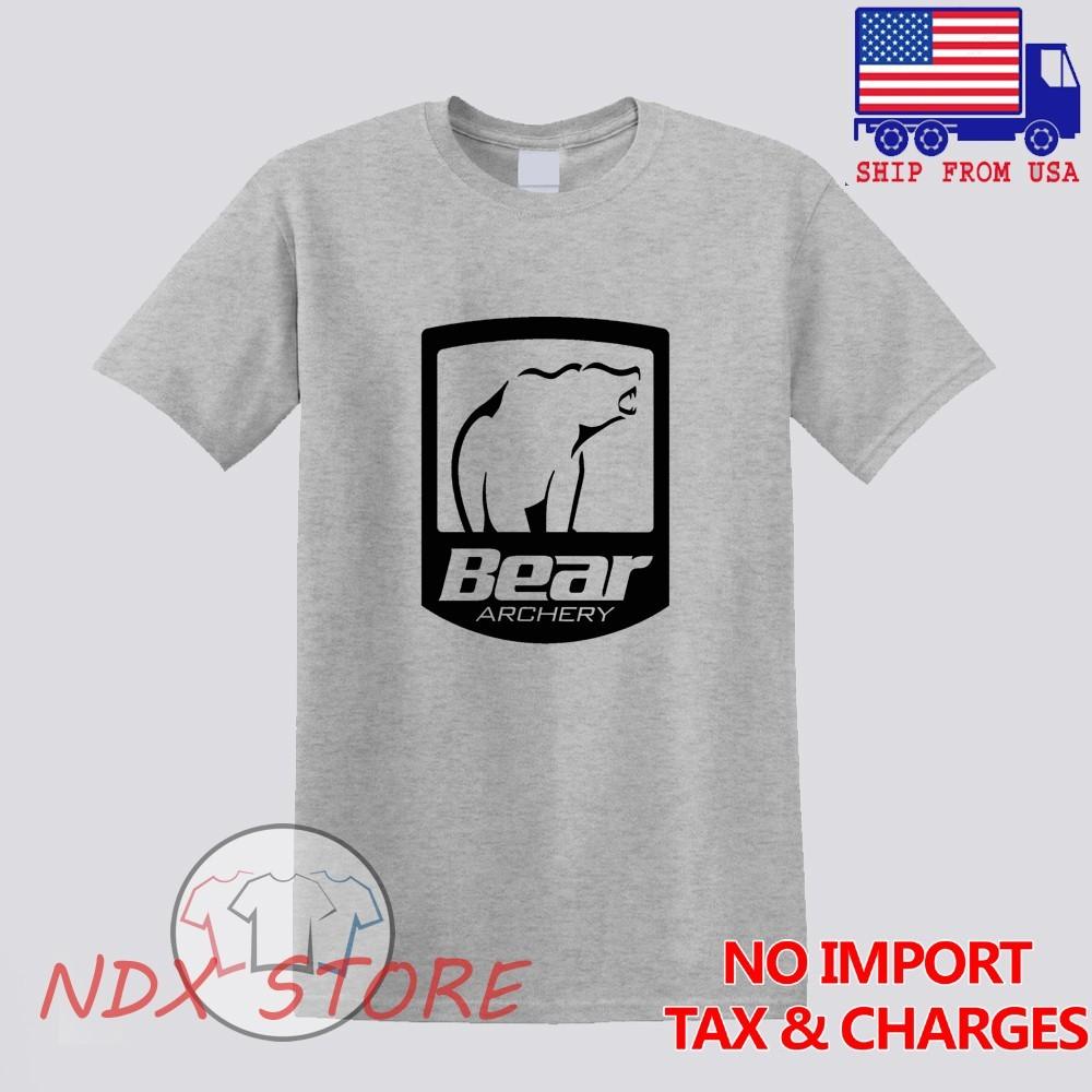 Bear Archery Hunting Bows Men#039;s Gray Size S5XL Unisex T-Shirt S
