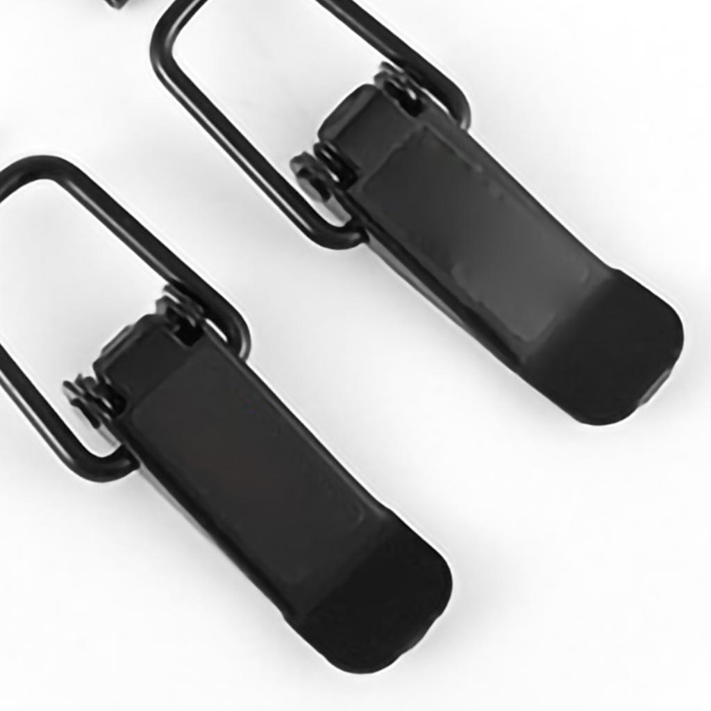 Pair Car Bumpers Trunk Hatch Lid Quick Release Fasteners Hook Lock Clips Auto Truck Exterior AccessoriesElectroplating