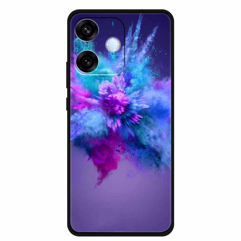 For Oppo A5 Pro 4G 5G Case 6.67" Soft TPU Silicone Funda Cut Cat Flower Painted Back Cover for Oppo A5 Pro 5G Global Shell Coque