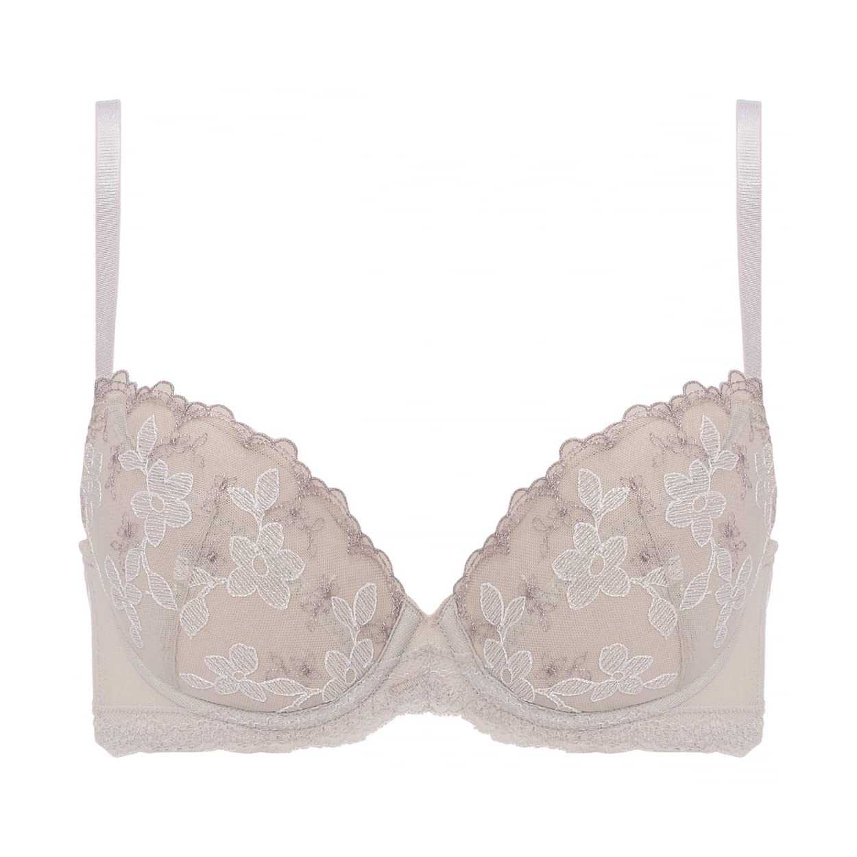 

AMOSTYLE BY Triumph Коллекция Entry Чашка Бюстгальтер без спинки Трусики Цветочная тень M013 Размер E70M Бюстгальтер 3/4, & Комплект, (Серебряный),