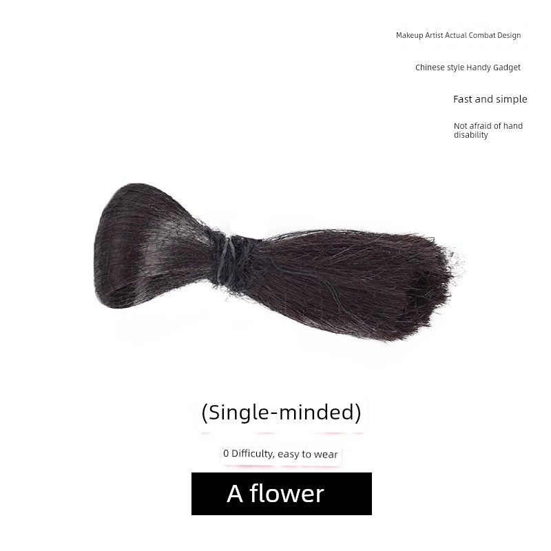 

Handmade Wig Flower Xiuhe Hairstyle Headdress Wedding Photography Photo Rich Flower Combination Hand Roll Bride New Chinese Style Single-minded [one outfit]]