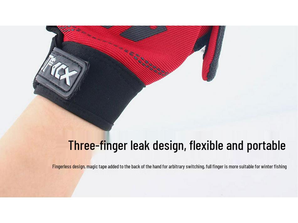Velvet-Lined Non-Slip Winter Fishing Gloves - Unisex