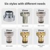 Nipple Quick Connector All Copper Electroplated Internal Thread 1/2" 3/4" Washing Machine Water Inlet Pipe Connector Accessories