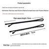 Bold Black Corrugated Hairpin Styling Clip