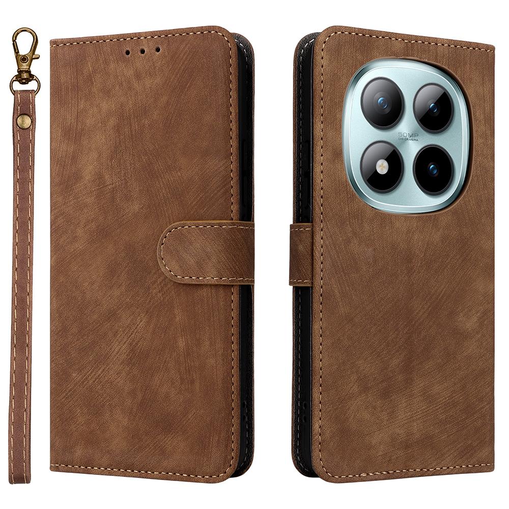 For Xiaomi Poco M8 Pro 5G/Redmi Note 15 Pro+ 5G (Global) Case Wallet RFID Blocking PU Leather Phone Cover Stand with Strap